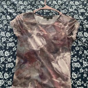 Women's Abstract Print Top